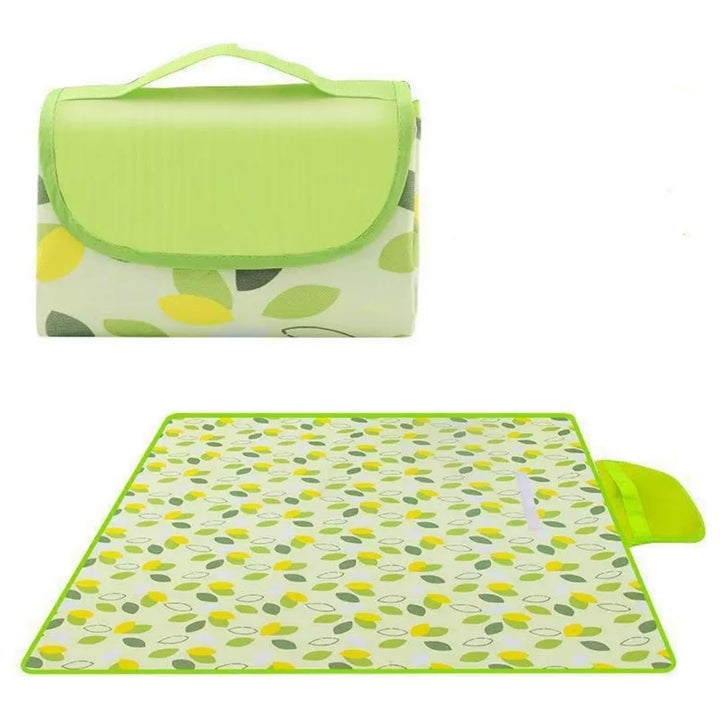 Picknickdecke, Schottenkaro, Picknickmatte mit Tragegriff, faltbar und tragbar, Picknick-Campingdeck