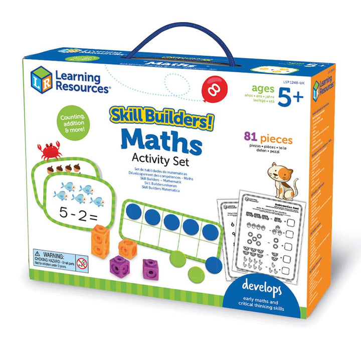 Learning Resources Skill Builders! Mathe-Aktivitätsset, Lernspielzeug für Mädchen und Jungen im Alte
