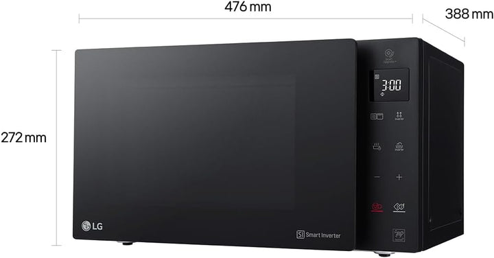 LG - Mikrowelle, Grill, Smart Inverter 476 x 272 x 388 mm Schwarz