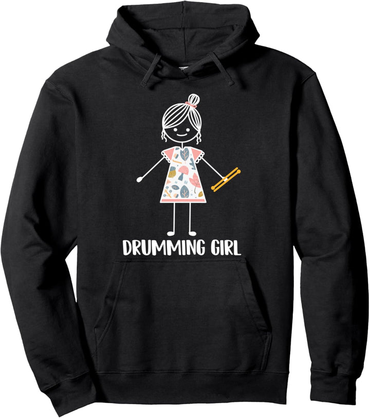 Schlagzeug Mädchen Trommler - Drummer Schlagzeuger Pullover Hoodie
