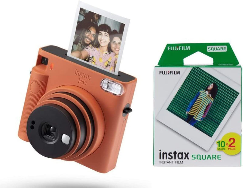 instax Square SQ1 Sofortbildkamera, Terracotta Orange & Square Film, (2x10 Aufnahmen) Terracotta Ora