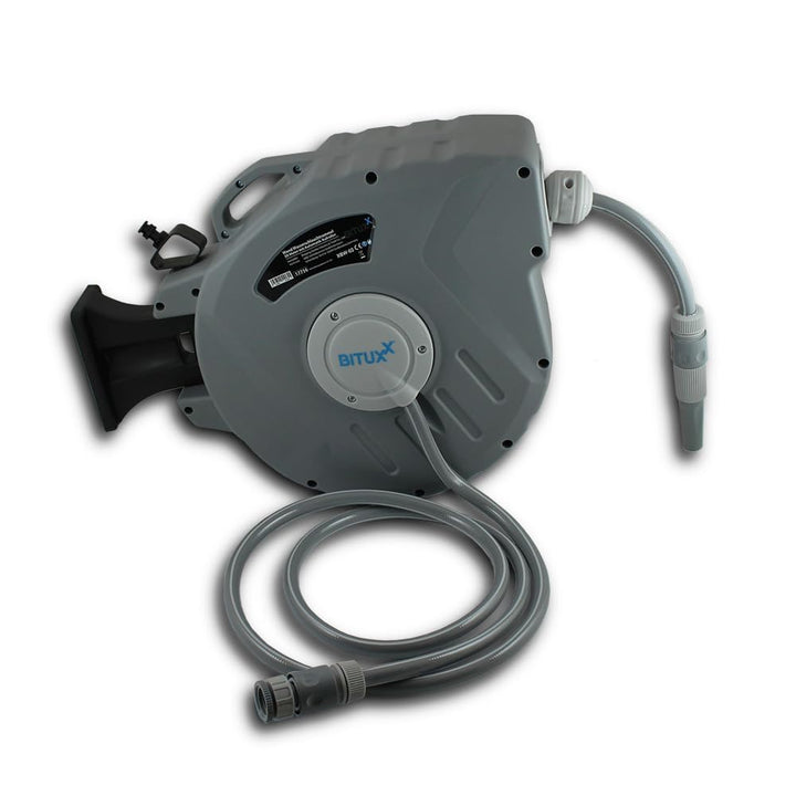 Bituxx Wand Wasser Schlauchtrommel Schlauchaufroller Wasserschlauchaufroller Schlauchbox Automatik (