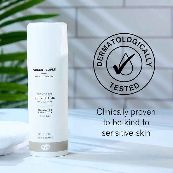 Green People Parfümfreie Hand- u. Bodylotion, 150 ml | Natürlicher Bio-Moisturizer für den sensitive