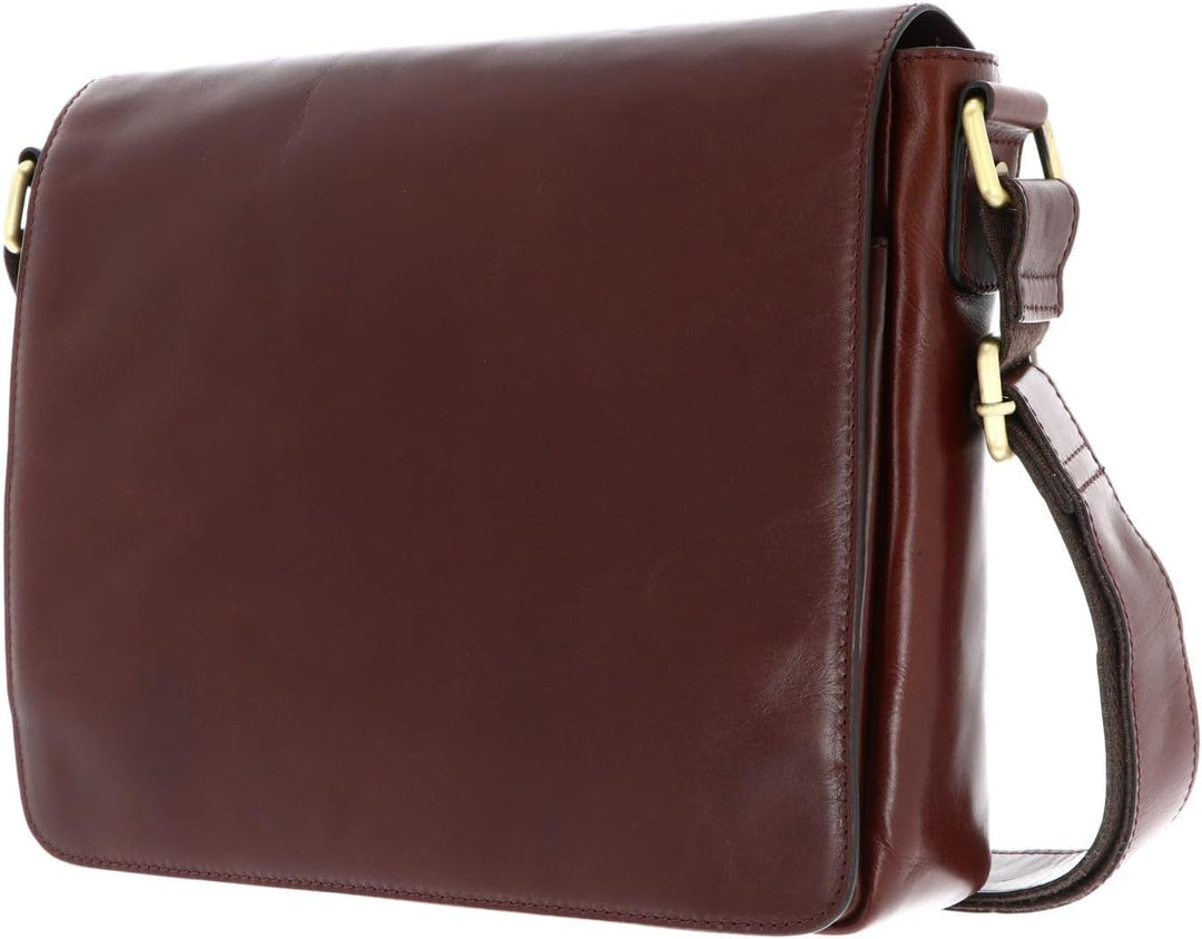 Leonhard Heyden Cambridge Kuriertasche mit Laptopfach 32 cm Redbrown, Redbrown