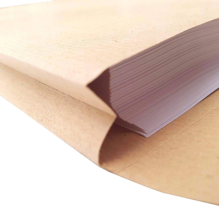 HSD C4 Versandtaschen, starkes Manila-Papier, A4, 115 g/m², 25 mm dick, erweiterbare Breite 100, 100