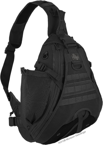 Maxpedition Gearslinger Monsoon, 16 liters Schwarz, Schwarz