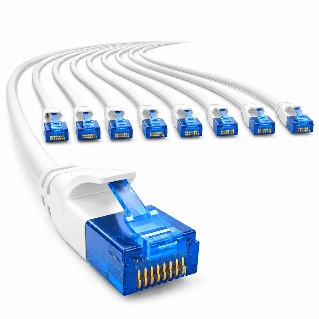 1aTTack.de 660400 Cat6 Cat.6 Kabel Cat Netzwerkkabel 7,5m - Patchkabel Slim Kabel (Kleiner Durchmess