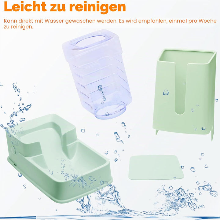 Automatischer Futterspender für Hunde und Wasserspender, Grün