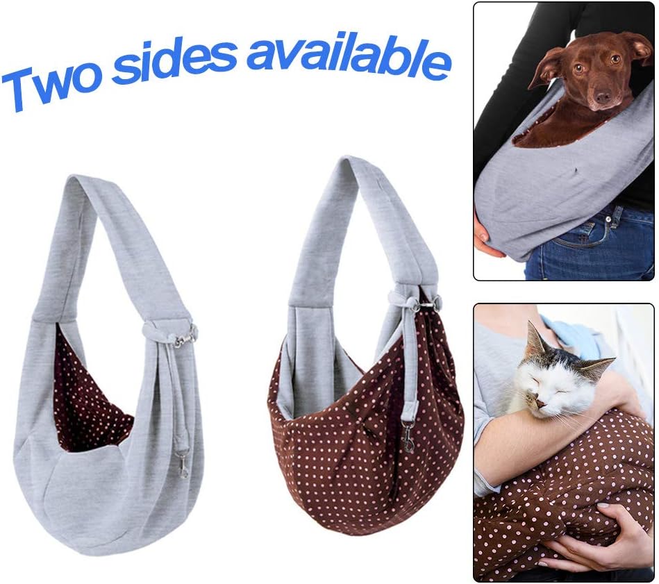 Hund Tragetuch Haustier Schultertasche tragetasche warm Unterstüzung bis 5kg Hundetragetasche Pet Sl