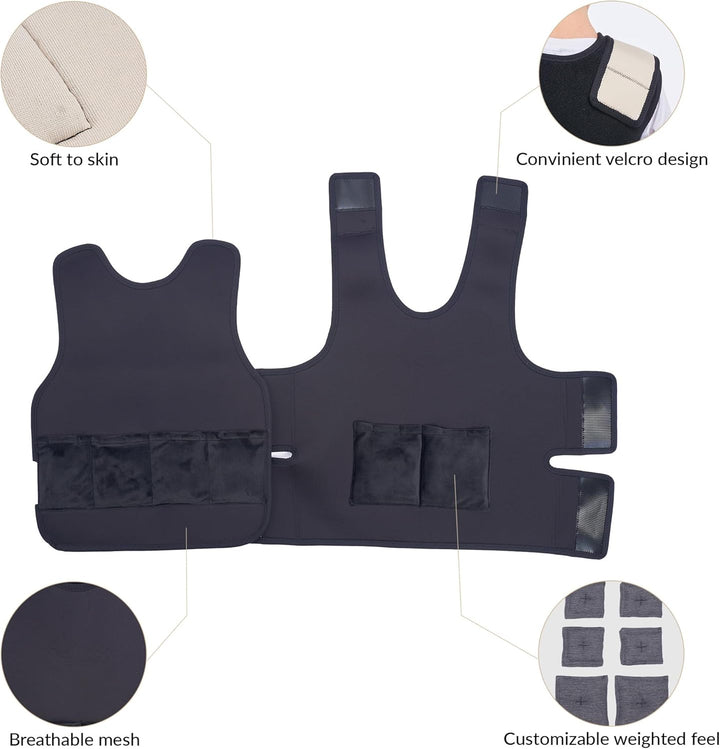 Gewichtsweste Kinder | Weighted Vest als ADHS Hilfsmittel und Autismus Hilfsmittel | Autismus-Sensor