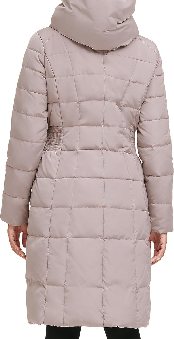 Cole Haan Damen TAFT Daunenmantel mit Latz Daunenalternative Oberbekleidung S Deep Cashew, S Deep Ca