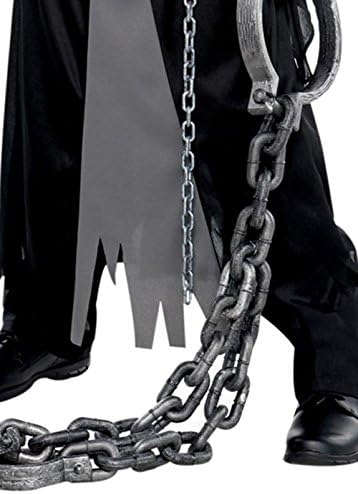 Amscan - Kinderkostüm Sensenmann, Robe, Kapuze, Gesichtsmaske, Skelett, Mottoparty, Karneval, Hallow