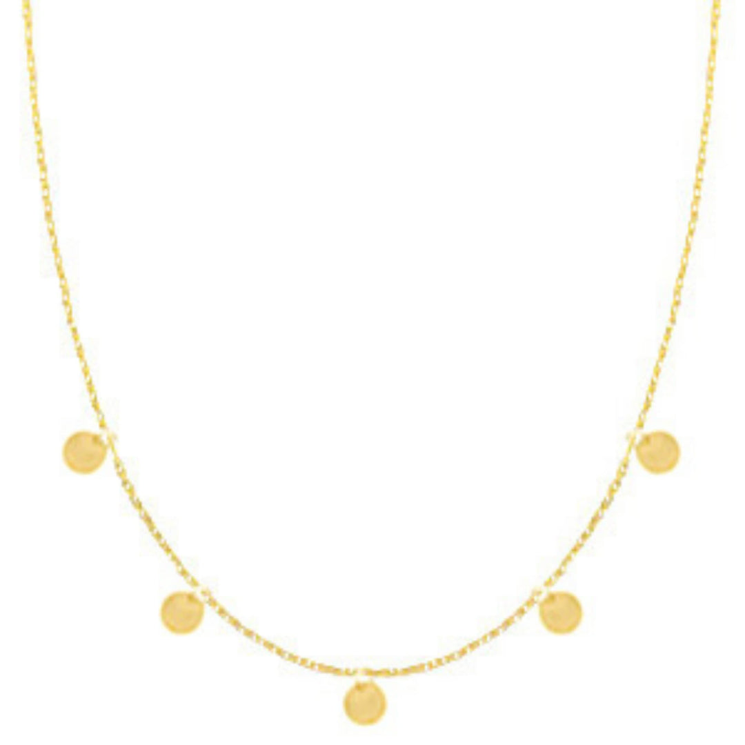 Beach to the City Kette Gold mit Anhängern, Damen aus langlebigem Edelstahl, Wasserfester Schmuck 43