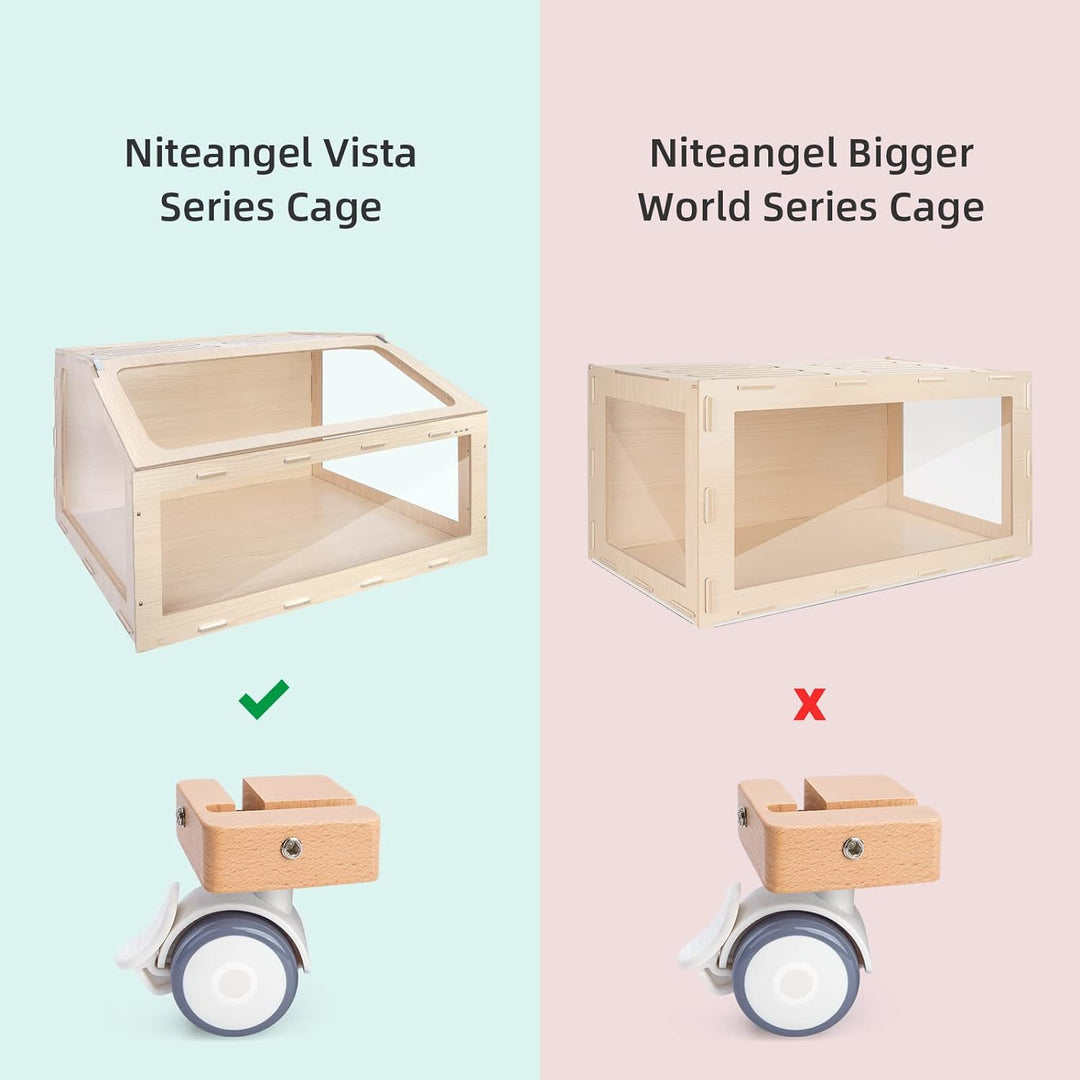 Niteangel Ergänzungsrad Universalrad – passt nur für Niteangel Vista Serie – MDF Aspen Hamsterkäfig