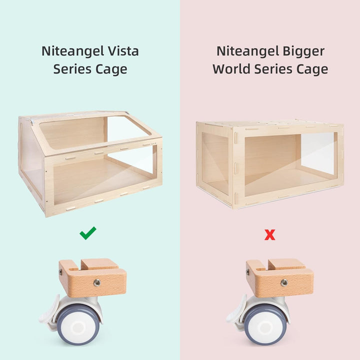 Niteangel Ergänzungsrad Universalrad – passt nur für Niteangel Vista Serie – MDF Aspen Hamsterkäfig