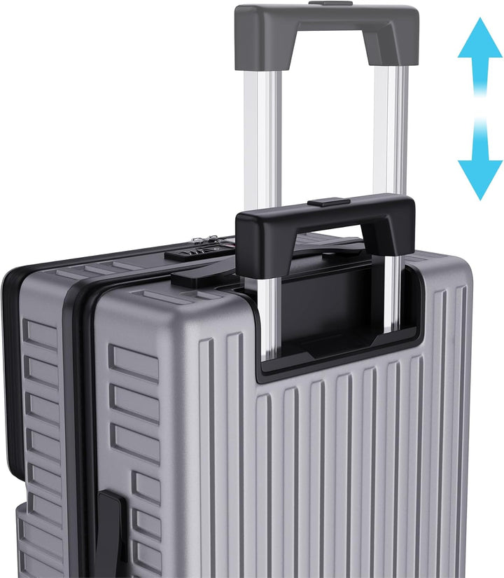 Ravas Kofferset 2 Teilig Hartschale, Koffer & Trolleys Set mit Extrafach, Reisekoffer mit Rollen Set