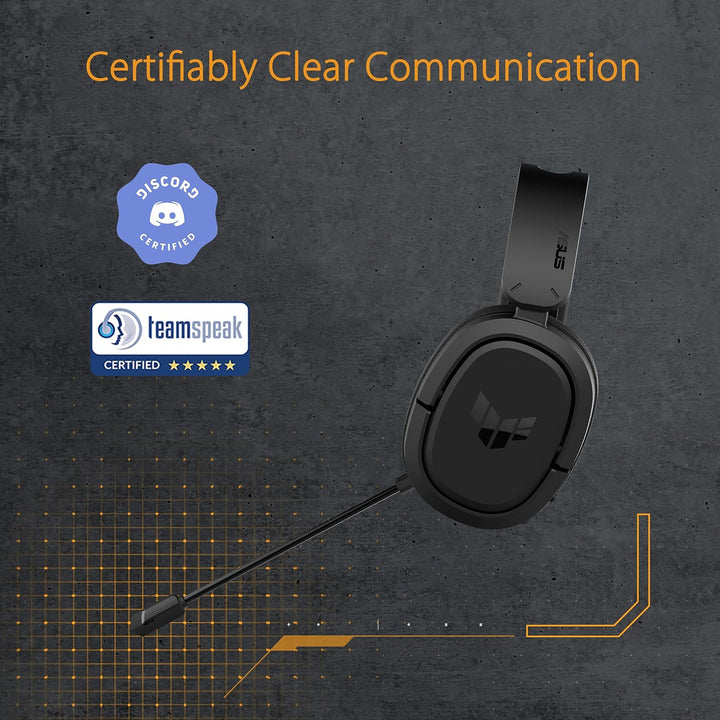 ASUS TUF GAMING H1 Wireless Headset (kabellos, 7.1-Surround-Sound, leichtes, komfortables Design, Ko