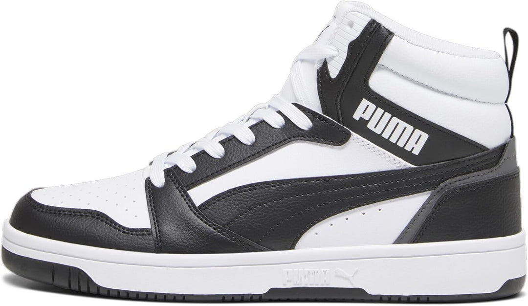 Puma Unisex Rebound V6Sneaker 40.5 EU Puma White Puma Black Shadow Gray Puma White, 40.5 EU Puma Whi