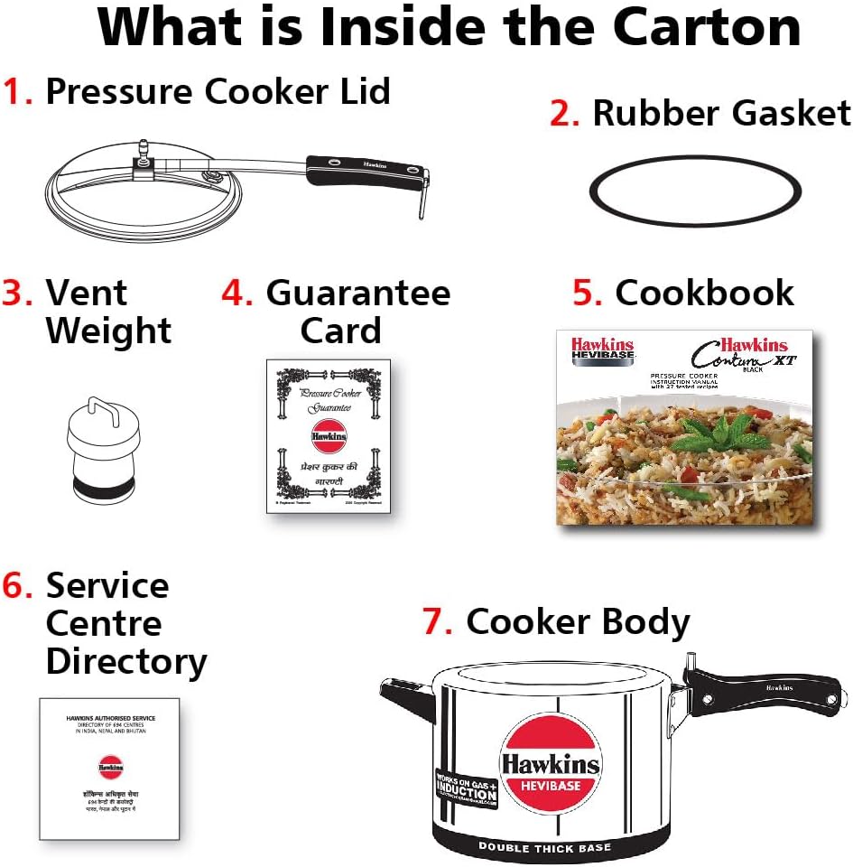 Hawkins Hevibase Induktions-Schnellkochtopf, 8 l, klein, Silber 8 Liter, 8 Liter
