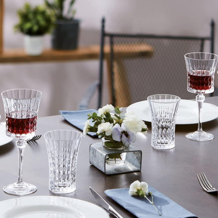 Cristal D'arques L9746 Lady Diamond 6 Low Tumbler 36cl eclat, Glas, durchsichtig Tassen, Tassen