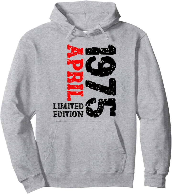 48. Geburtstag Deko Frauen Männer Limited Edition April 1975 Pullover Hoodie