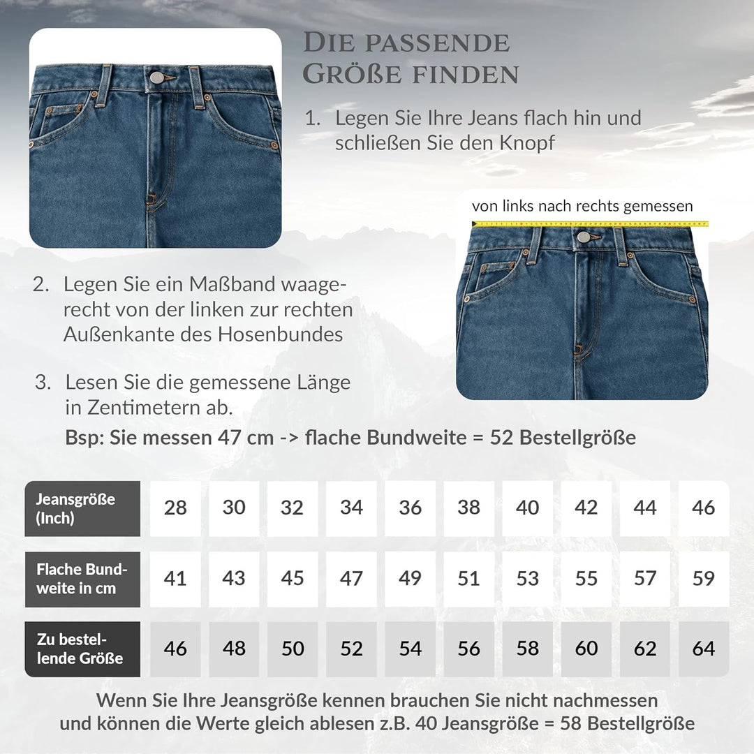 STEIGENHÖFER Lederhose Herren Tracht kurz - Anton - Trachtenhose mit Trägern - 100% Rindsleder - Tra