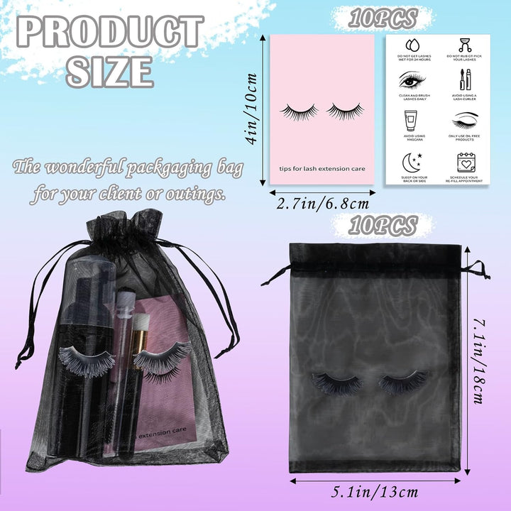 50PCS Lash Shampoo Flaschen Bürsten Set, leere Pumpflasche, Reinigungsbürste, Wimpernverlängerungsro
