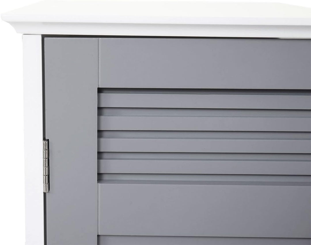Mendler Waschbeckenunterschrank HWC-A85, Badschrank 60x60x30cm - grau, Grau