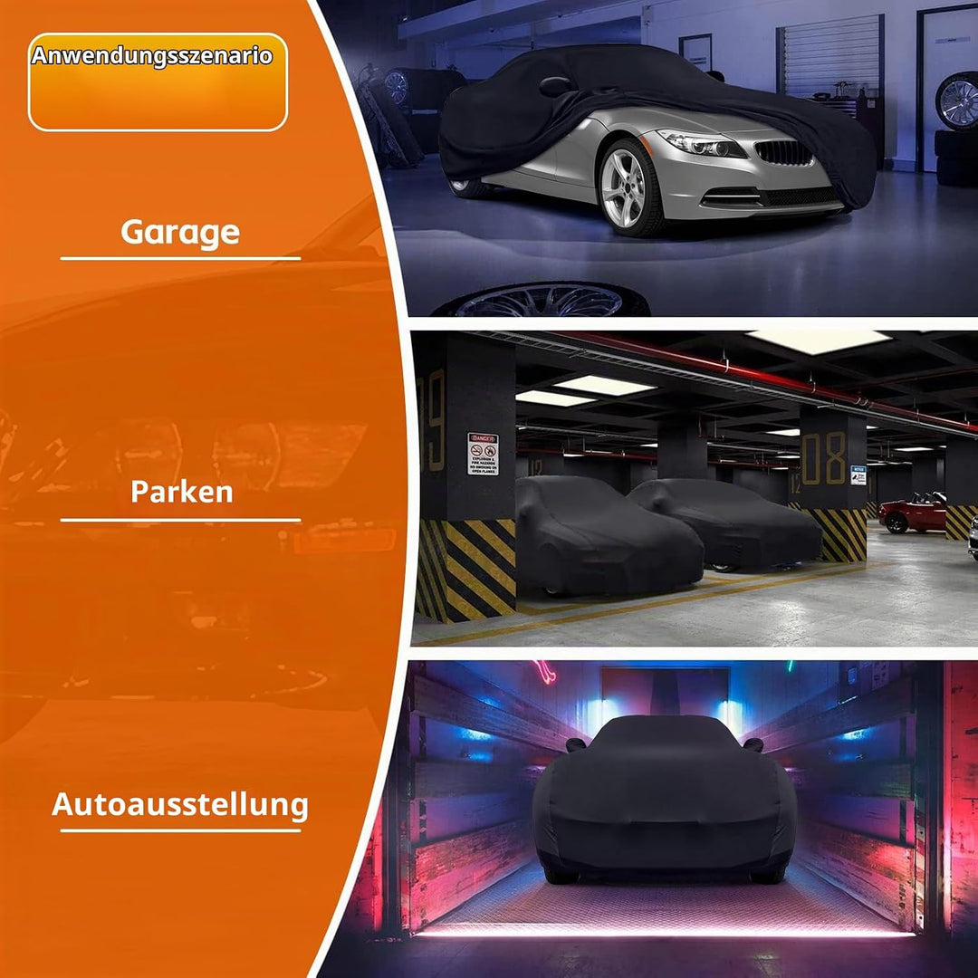Autoabdeckung Indoor für BMW Z4 2009-2025, Stretch Soft Satin Massgeschneidert Atmungsaktiv Staubsch