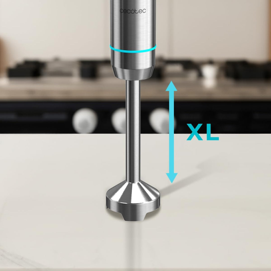 Cecotec Stabmixer Power Neutron 1100MAX Ultra. 1100 W Maximale Leistung, Crossblades Technologie mit