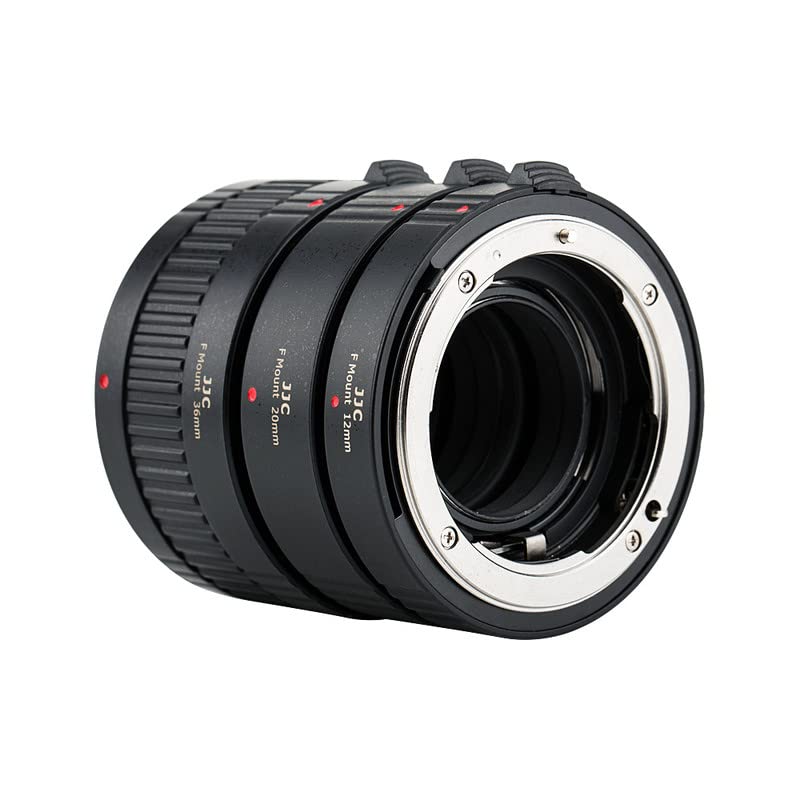 JJC Autofokus Zwischenringe (AF) mit TTL-Belichtung für Makrofotographie 12mm, 20mm und 36mm (Passen