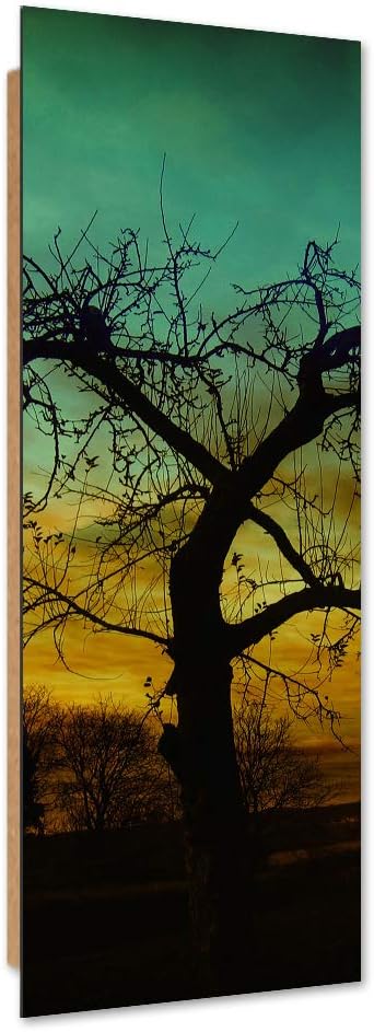Feeby Wanddeko Baum Bild Kunstdruck modern Landschaft Braun 30x90 cm M14630 30x90 cm, M14630 30x90 c