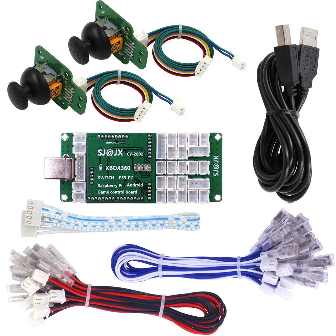 SJ@JX Game Controller Encoder 3D Analog Stick Sensor Fly Joy DIY Arcade Joystick Button Gamepad Code