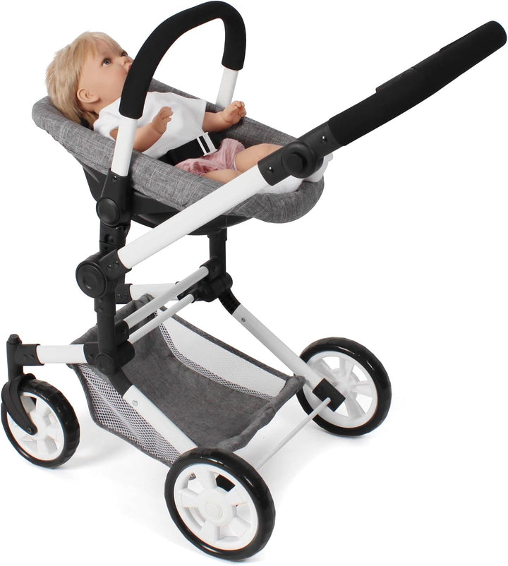 Bayer Chic 2000 Puppen-Autositz mit Adapter für den Puppenwagen Jeans grau