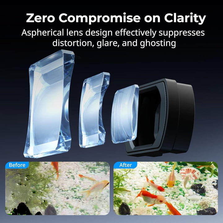 SMALLRIG 0,72x Weitwinkelobjektiv für DJI Osmo Pocket 3, magnetische Befestigung für schnelle Instal