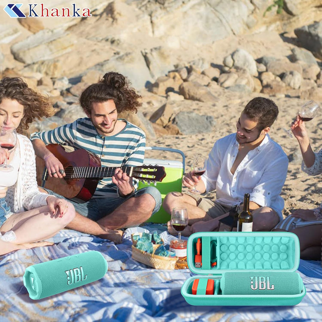 Khanka für JBL Flip 7 / Flip 6 wasserdichte tragbare Bluetooth-Lautsprecher Hartschalen-Reise-Aufbew