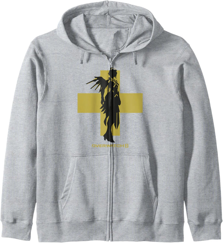 Overwatch 2 Mercy Angel Silhouette Kapuzenjacke