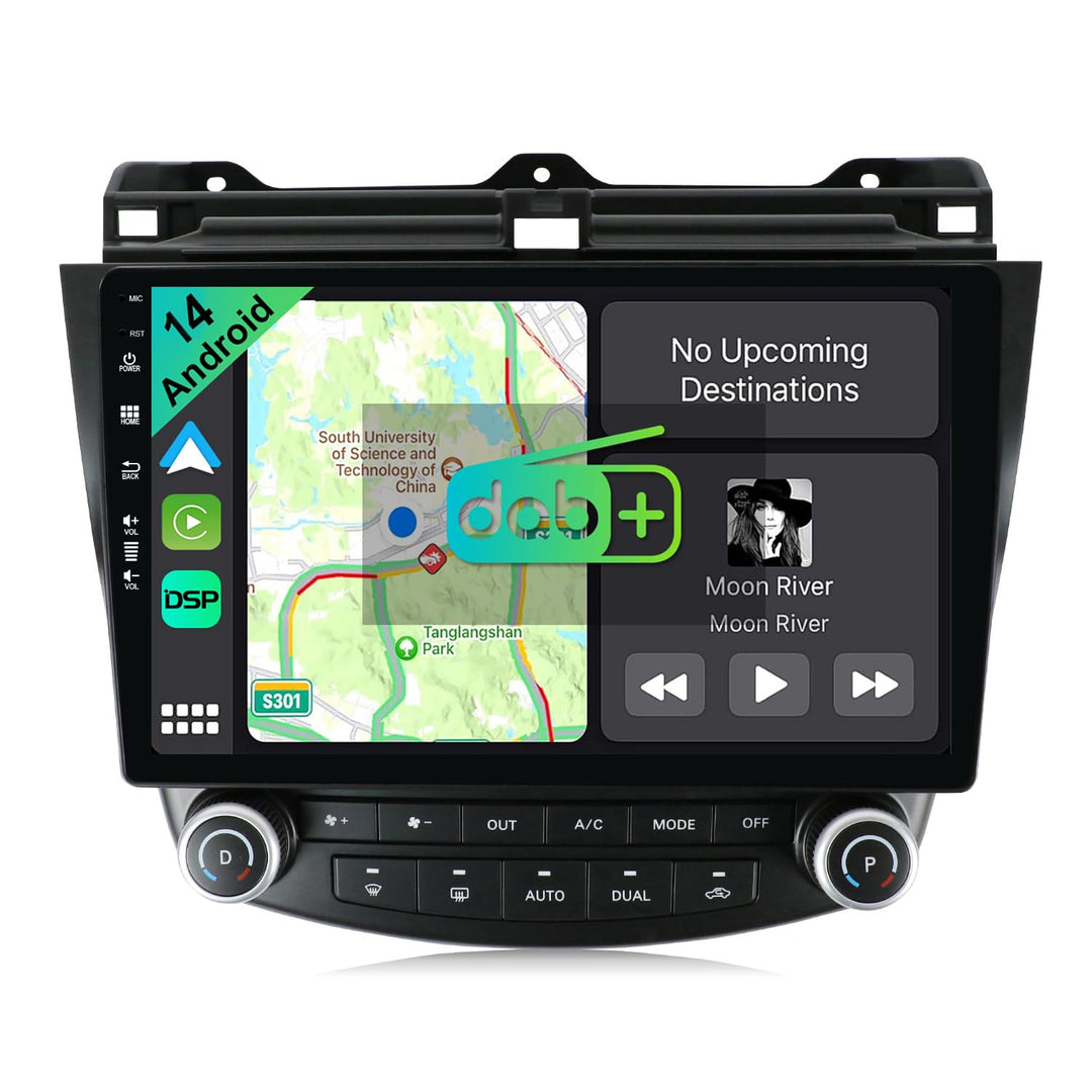 [DAB-4G+64G] Android 14 Autoradio für Honda Accord (2002-2007)-[Integriertes DAB+/CarPlay/Android Au