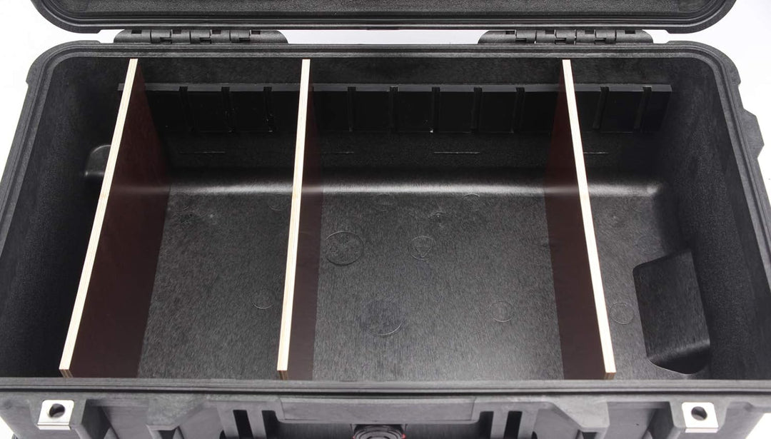 Inlay-Shop Tool-Case inklusive pimpOrganizer mit Trennwandsystem und Deckeleinteiler eingebaut im Pe