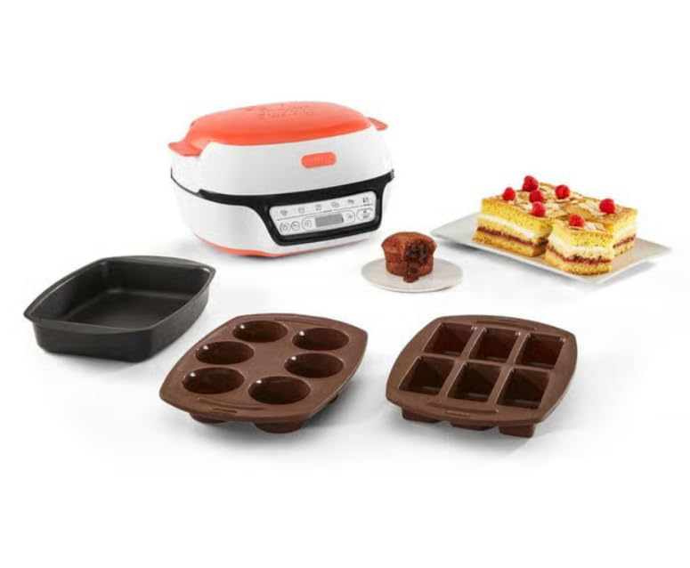 Tefal Cake Factory Tutti Frutti KD801510 – Küchenmaschine für Kuchen, 1100 W, 5 automatische Program