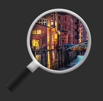 islandburner Bild Bilder auf Leinwand Speicherstadt Hamburg XXL Poster Leinwandbild Wandbild Art up