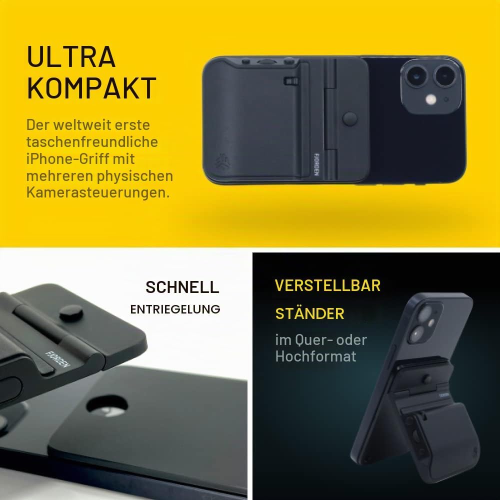 FJORDEN Basic Bundle - Inklusive Klebeadapter (Nicht Magnet Safe-kompatibel) - Fotografieren Sie wie