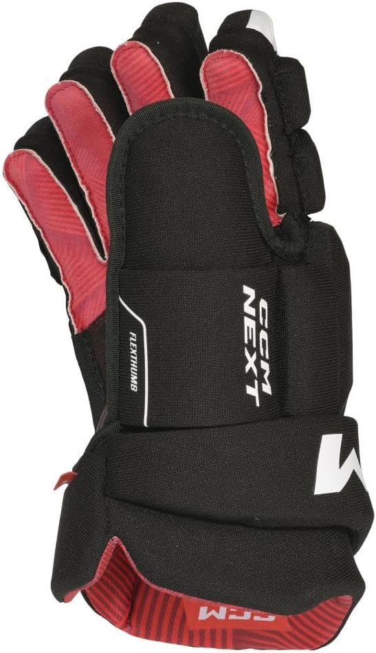 CCM Next Eishockey Handschuhe Senior Schwarz/Weiss, Grösse: 14, Schwarz/Weiss, Grösse: 14