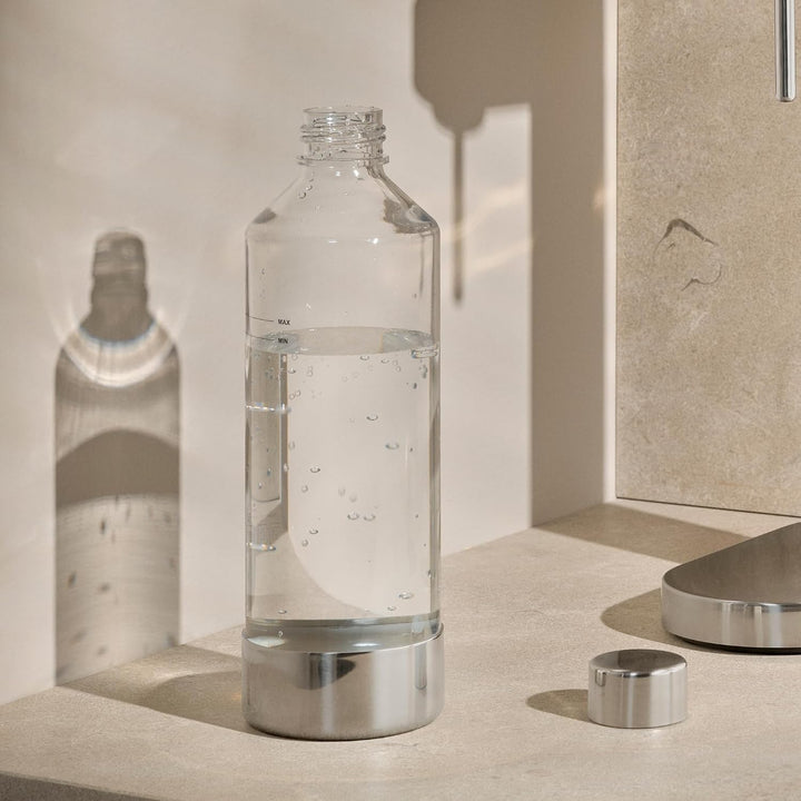 Stelton Brus Wassersprudler Flasche Steel