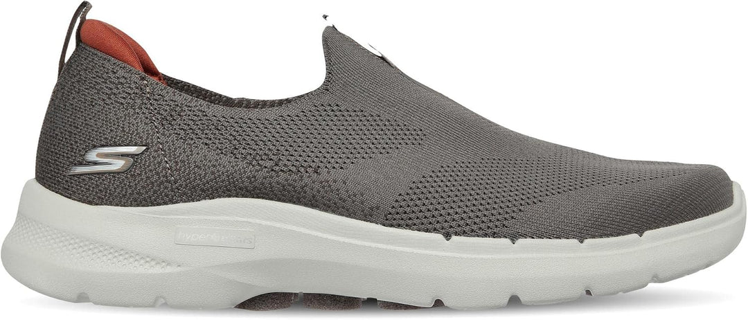 Skechers Herren Go Walk 6 Sneaker 42 EU Taupe Textile, 42 EU Taupe Textile