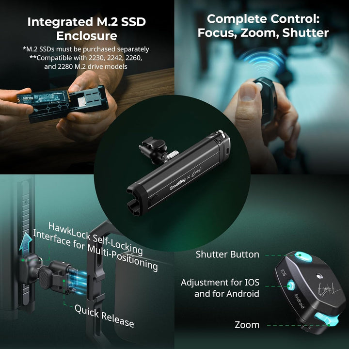 SMALLRIG x Brandon Li All-in-One-Videokit für Mobilgeräte, universelles Video-Rig-Kit aus Aluminium