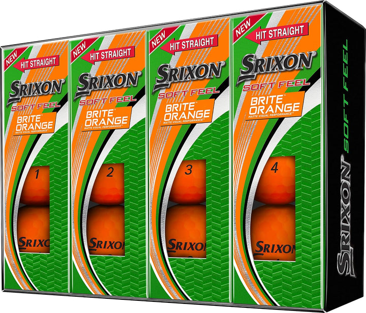 Srixon Soft Feel 12 Brite L Orange/Abendrot im Zickzackmuster (Sunset Chevron), L Orange/Abendrot im
