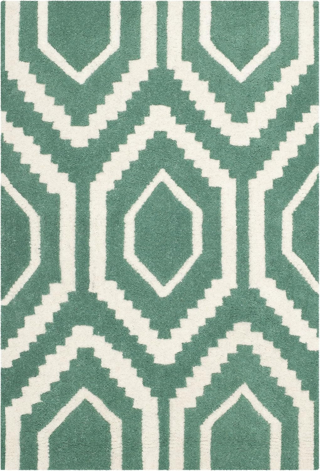 SAFAVIEH Zeitgenössische Teppich für Wohnzimmer, Esszimmer, Schlafzimmer - Chatham Collection, Kurze