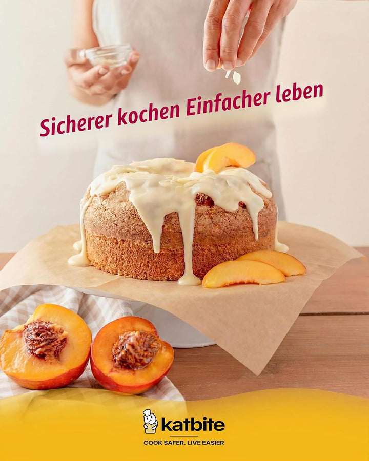 Katbite Ungebleichte Pergamentpapierrolle, 38,1 cm x 73,8 m, 300 m², antihaftbeschichtet, mit Wellen