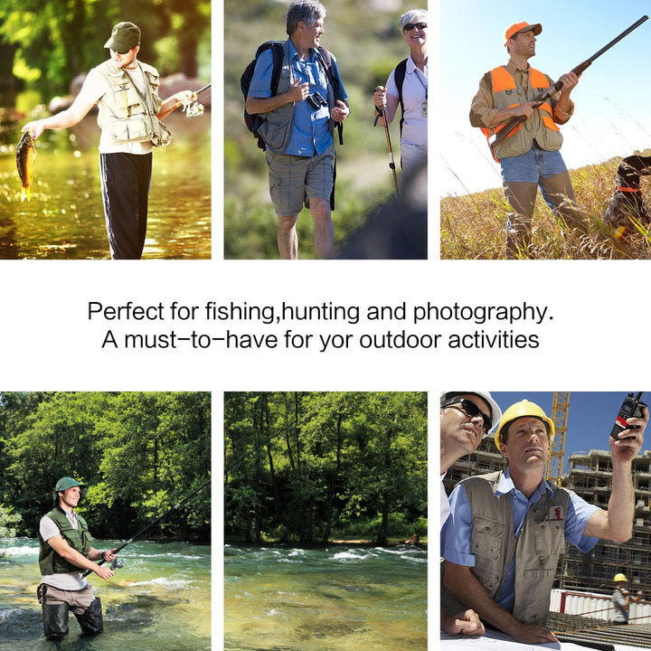 PELLOR Angel Westen, Herren Outdoor Freizeit Atmungsaktiv Weste Freizeitweste mit Vielen Taschen für